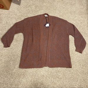 • ava and viv blue and maroon cardigan •